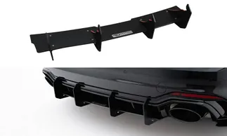 Maxton Street Pro Rear Diffuser V2 For F5 Audi RS5 Coupe / Sportback - BLK